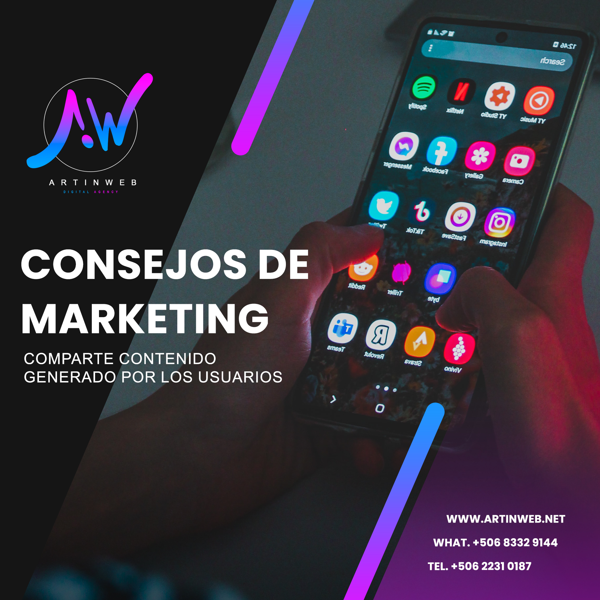 Consejo de marketing, comparte contenido generado por los usuarios