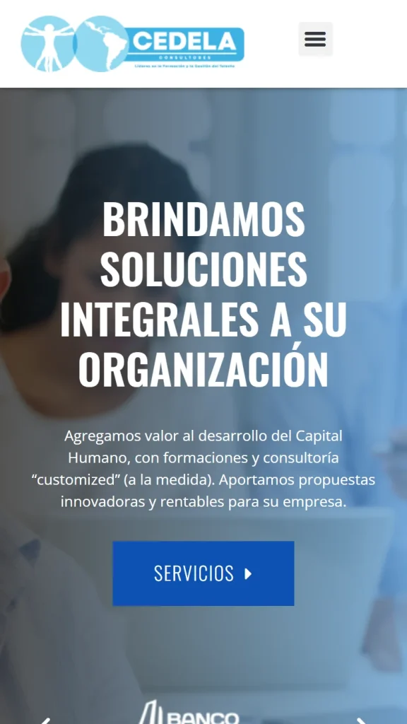 Y lo mismo, en el celular. Sitio de educación.