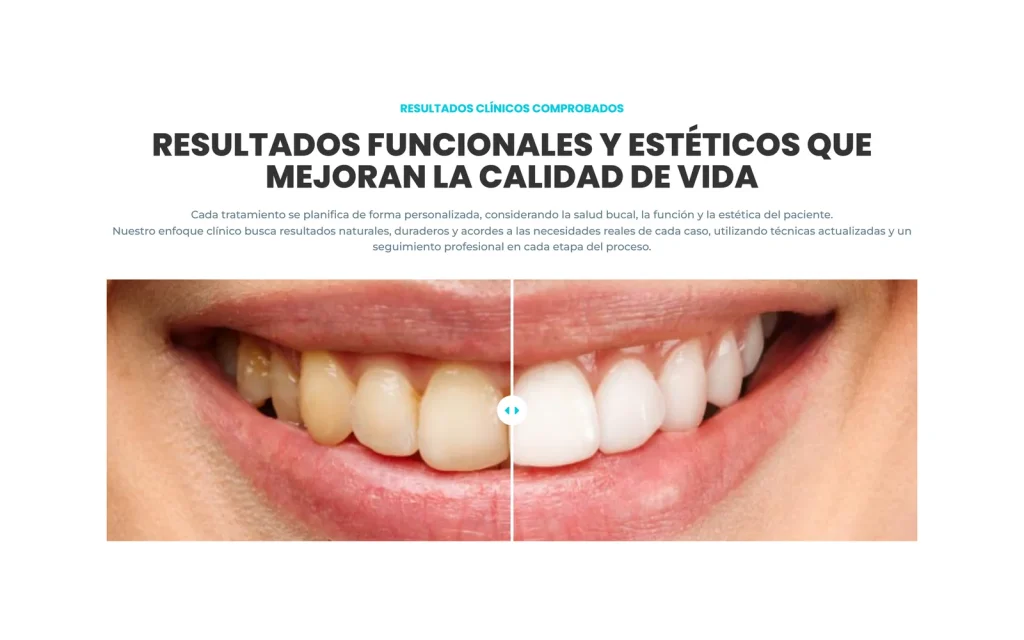 Los resultados, antes y después, a la vista del paciente. Sitio de salud.