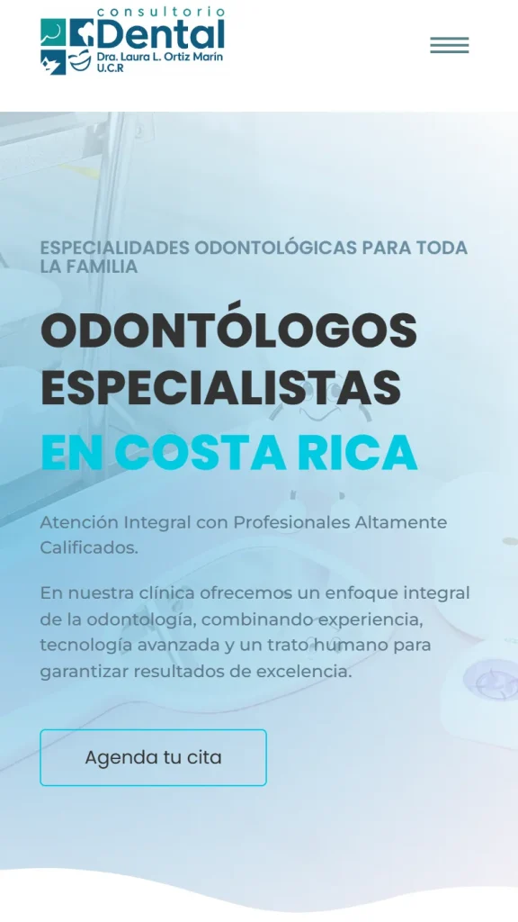 Y lo mismo, en el celular. Sitio de salud.