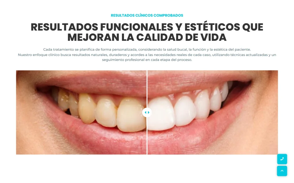 Los resultados, antes y después, a la vista del paciente. Sitio de salud.